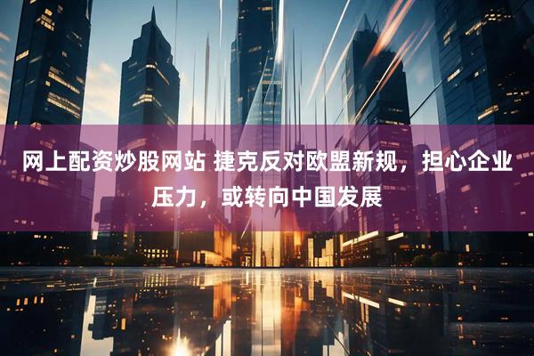 网上配资炒股网站 捷克反对欧盟新规，担心企业压力，或转向中国发展